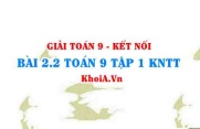 Bài 2.2 SGK Toán 9 tập 1 Kết nối tri thức